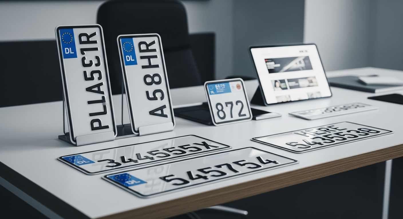 Comparaison des différentes dimensions légales pour une plaque scooter en France